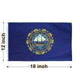 12"x18" New Hampshire Nylon Outdoor Flag